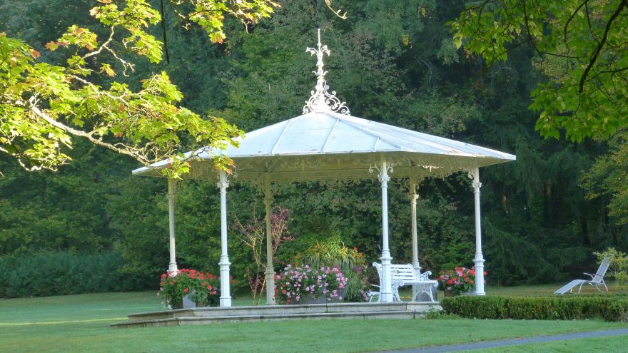 Der herbstliche Kurpark Bad Steben